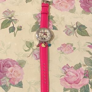 Hello Kitty Pink Watch with Charms